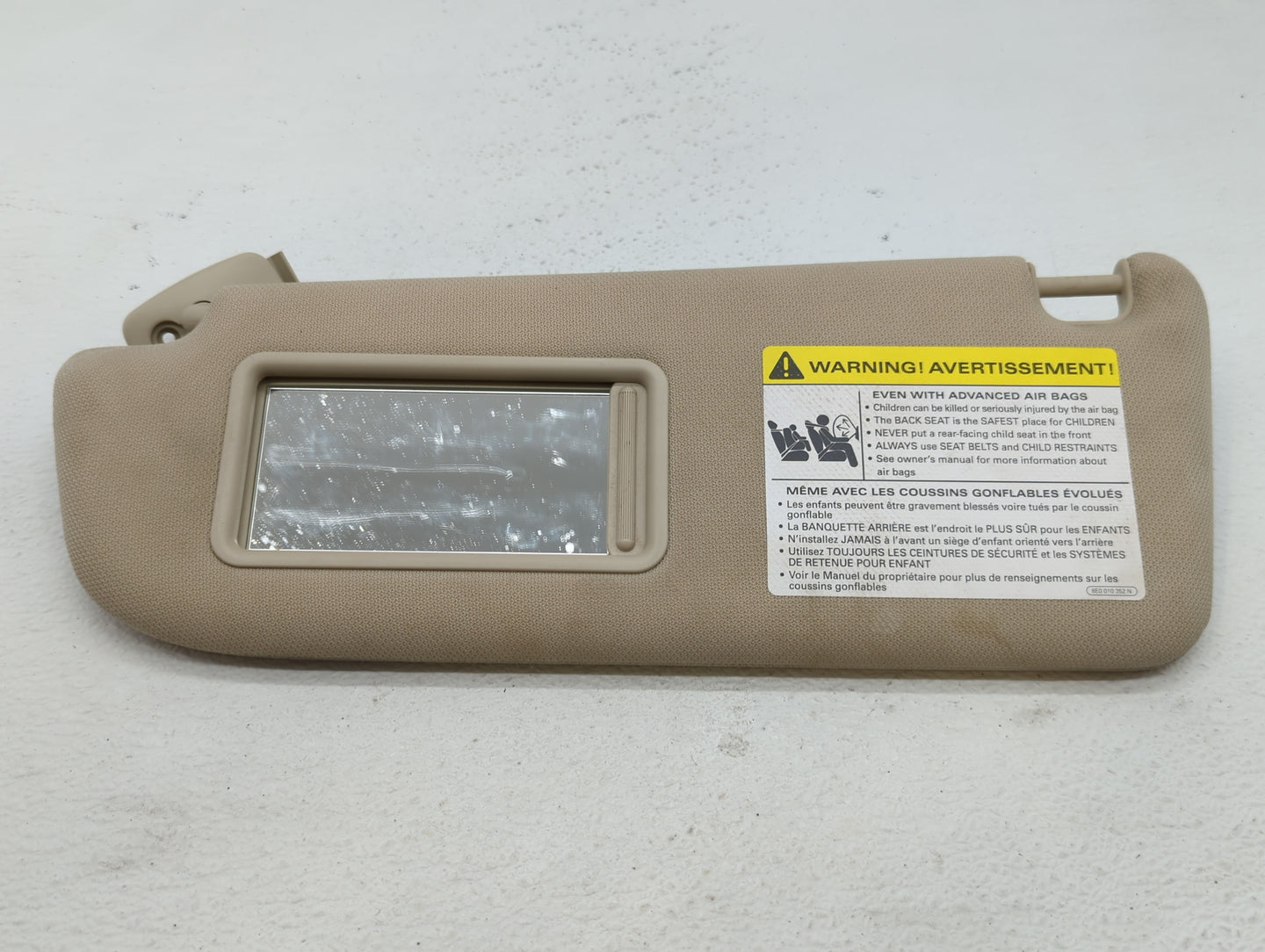 2005-2011 Audi A6 Sun Visor Shade Replacement Passenger Right Mirror Fits Fits 2005 2006 2007 2008 2009 2010 2011 OEM Used A