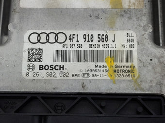 compare product 2009-2011 Audi A6 PCM Engine Control Computer ECU ECM PCU OEM P/N:4F1910560J 4F1907560, 0261S02502 Fits Fits 2009 2010 2011 OEM Used Auto Parts