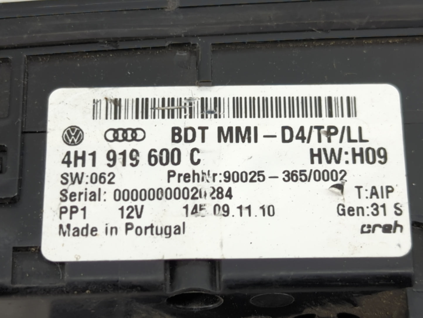 2011-2018 Audi A8 Radio AM FM Cd Player Receiver Replacement P/N:4H1919600C Fits Fits 2011 2012 2013 2014 2015 2016 2017 201