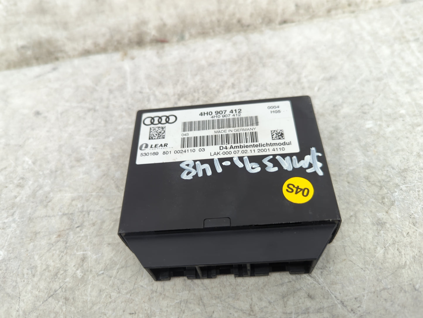 2011 Audi A8 Locking Control Module 4h0907412|4h0907412 - Oemusedautoparts1.com