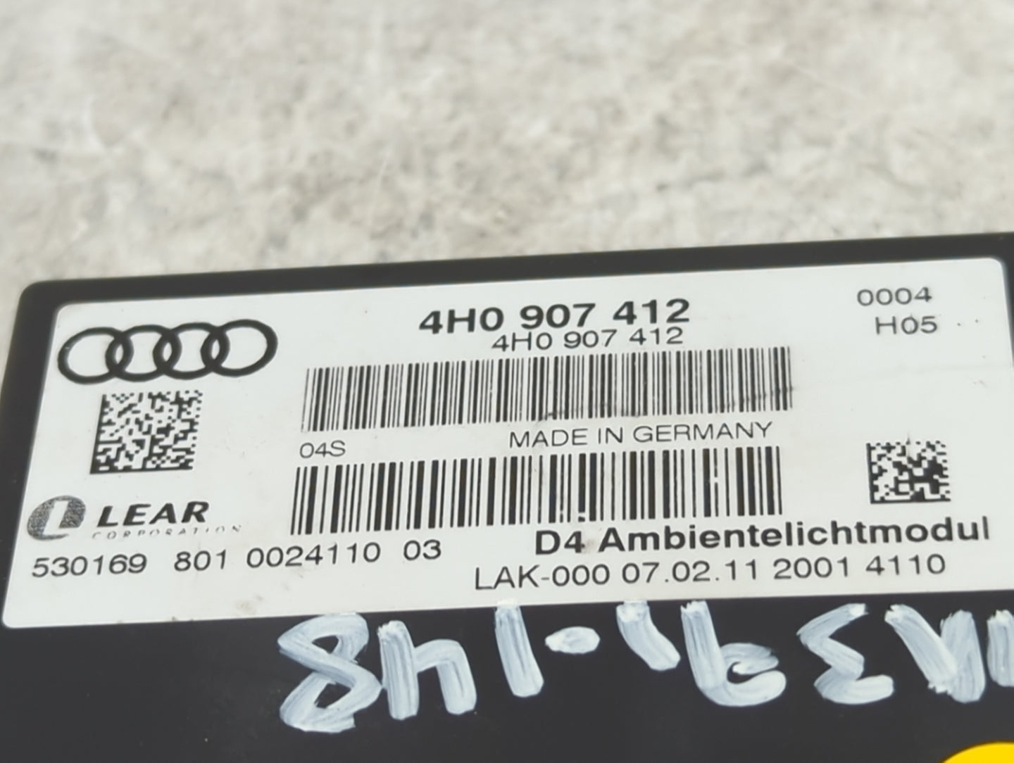 2011 Audi A8 Locking Control Module 4h0907412|4h0907412 - Oemusedautoparts1.com