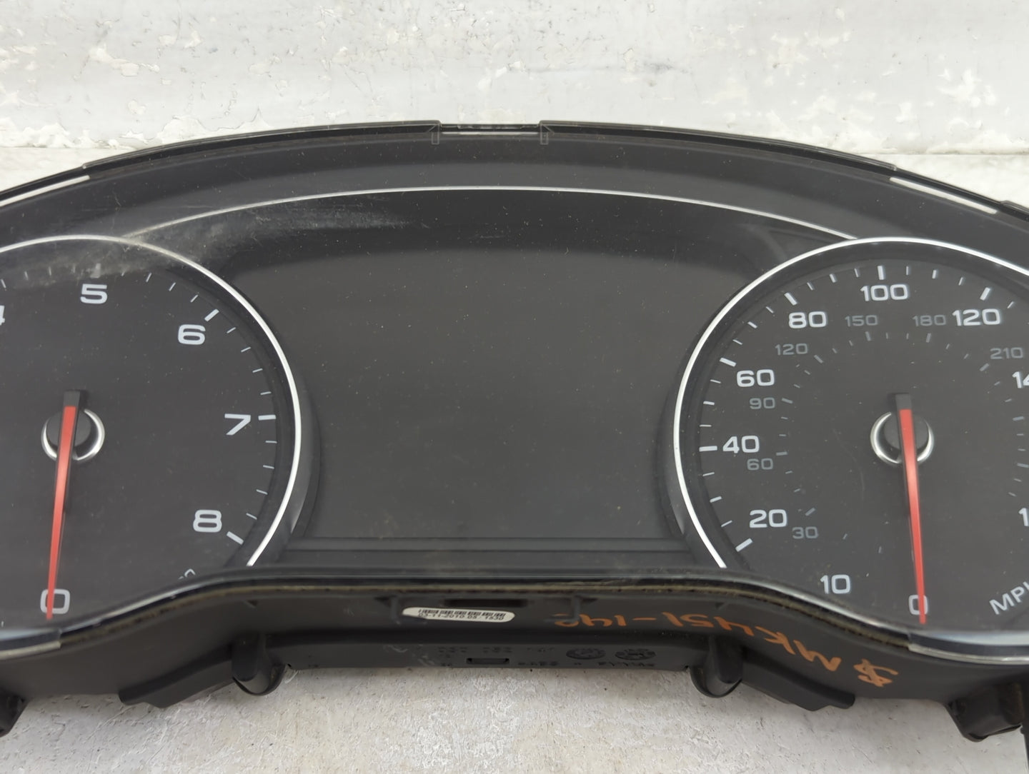 2011-2012 Audi A8 Instrument Cluster Speedometer Gauges P/N:4H0920980C 4H0920980, 0263670071 Miles:86K Fits Fits 2011 2012 O