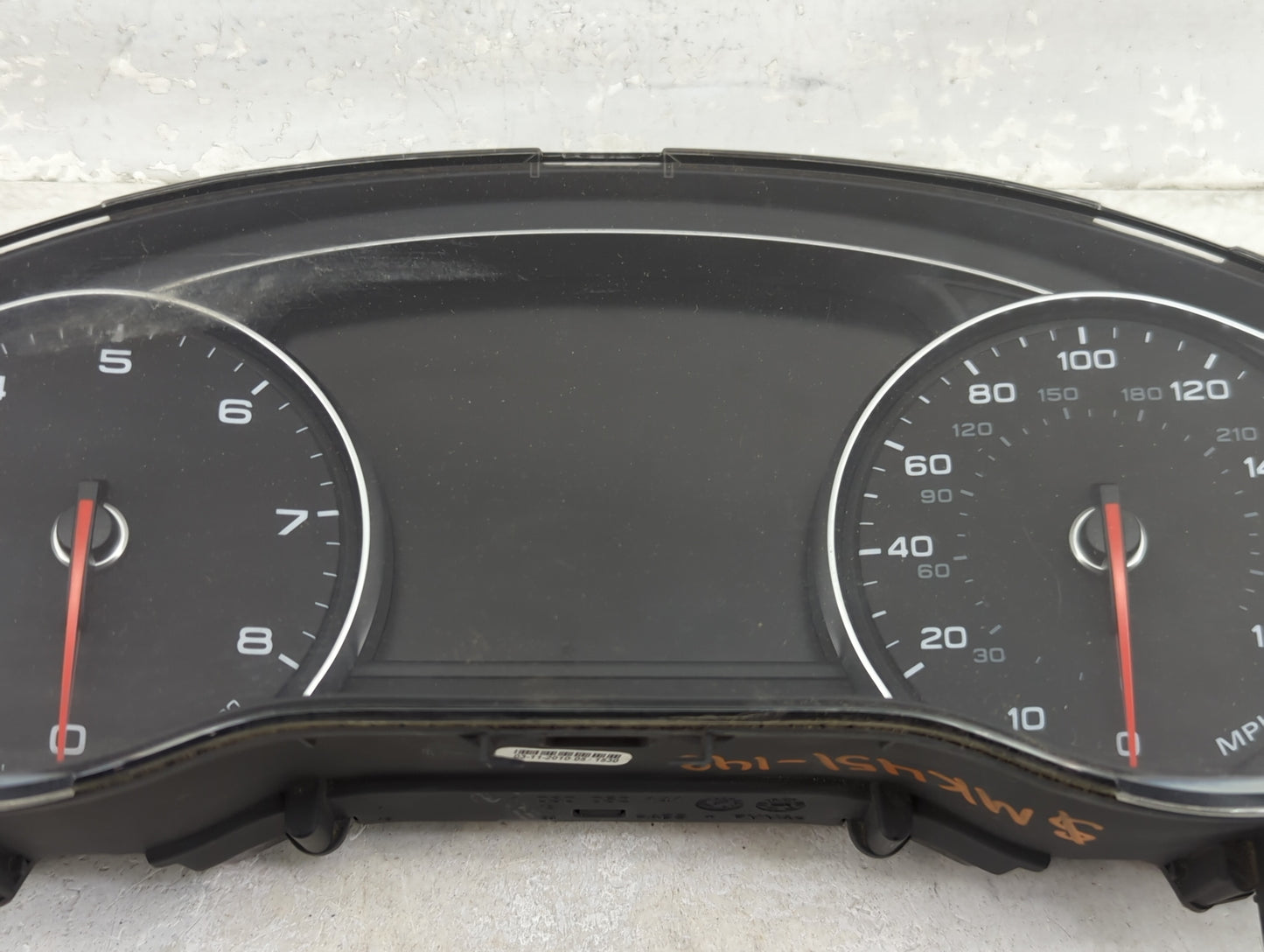 2011-2012 Audi A8 Instrument Cluster Speedometer Gauges P/N:4H0920980C 4H0920980, 0263670071 Miles:86K Fits Fits 2011 2012 O