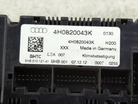 2011-2014 Audi A8 Climate Control Module Temperature AC/Heater Replacement P/N:4H0820043K Fits Fits 2011 2012 2013 2014 OEM 