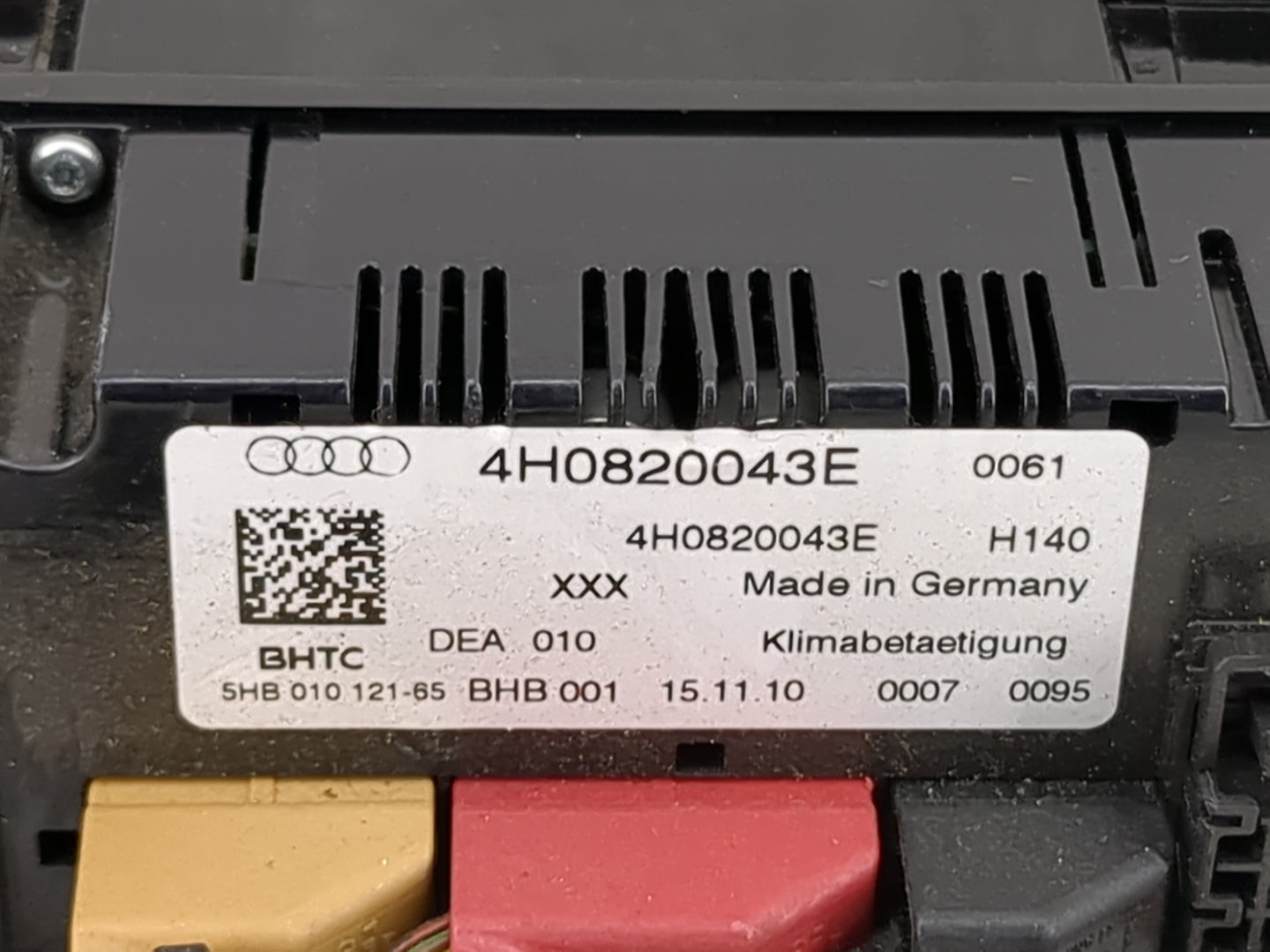 2011-2014 Audi A8 Climate Control Module Temperature AC/Heater Replacement P/N:4H0820043E Fits Fits 2011 2012 2013 2014 OEM 