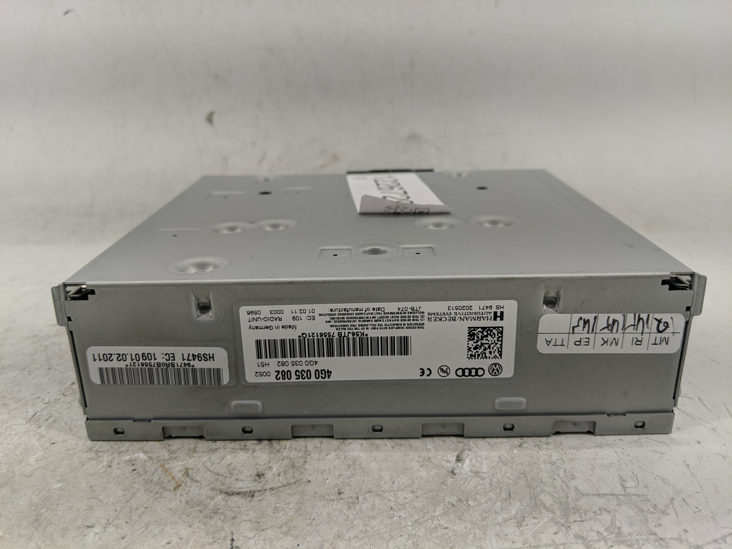 2011-2017 Audi Q5 Radio AM FM Cd Player Receiver Replacement P/N:4G0 035 082 Fits Fits 2011 2012 2013 2014 2015 2016 2017 OE