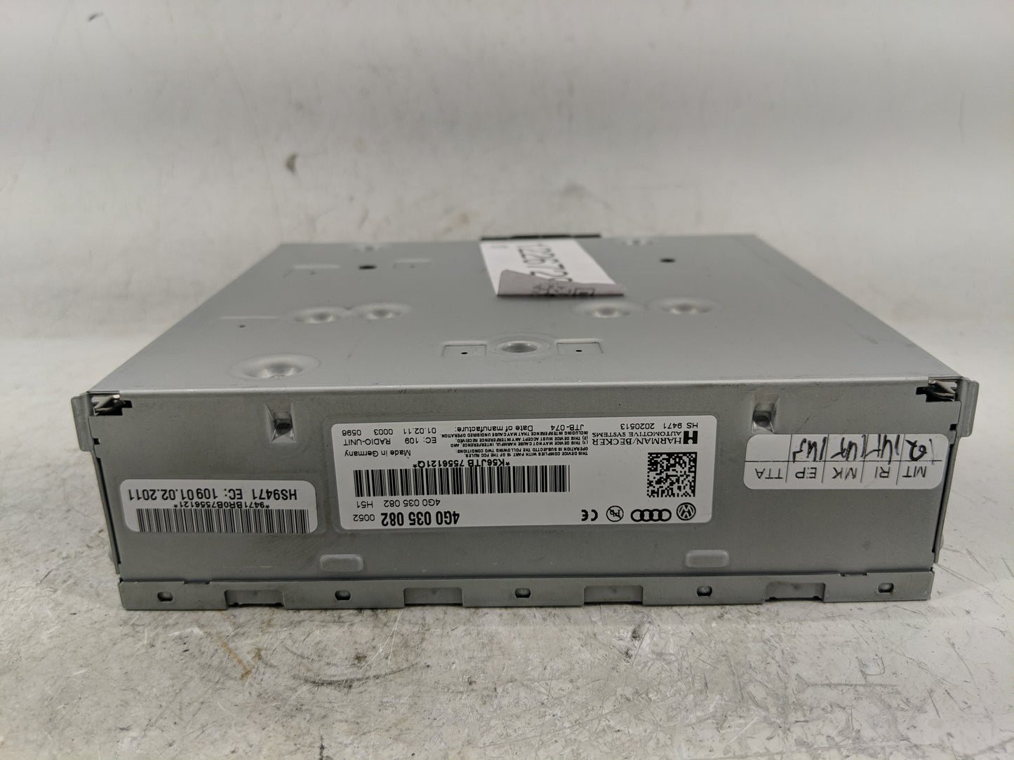 2011-2017 Audi Q5 Radio AM FM Cd Player Receiver Replacement P/N:4G0 035 082 Fits Fits 2011 2012 2013 2014 2015 2016 2017 OE