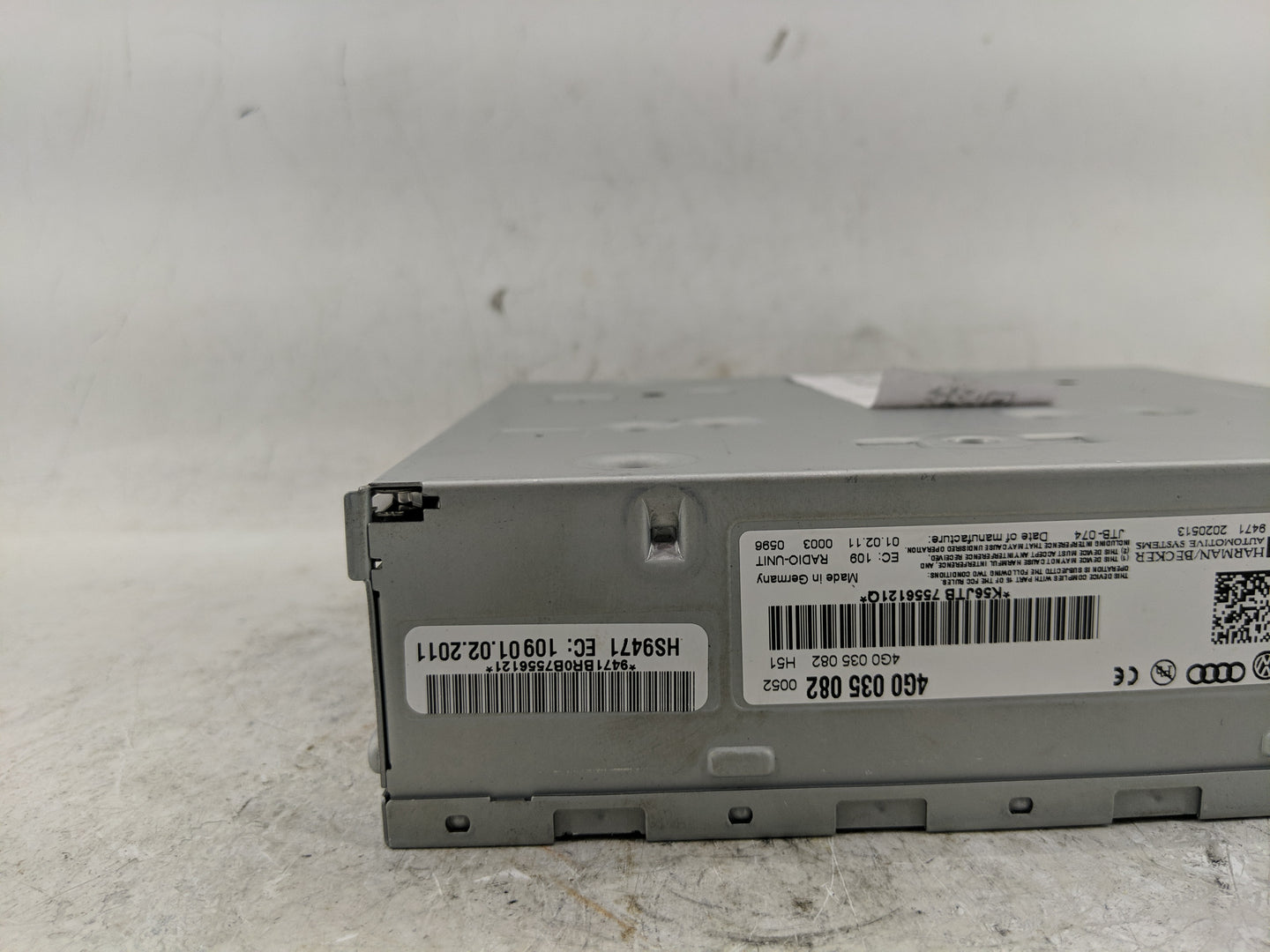 2011-2017 Audi Q5 Radio AM FM Cd Player Receiver Replacement P/N:4G0 035 082 Fits Fits 2011 2012 2013 2014 2015 2016 2017 OE