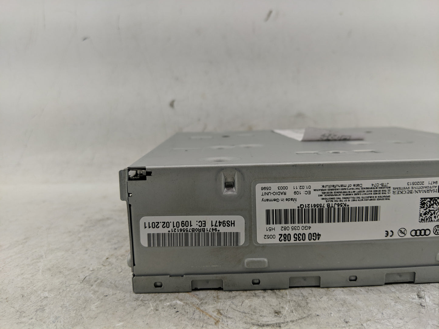 2011-2017 Audi Q5 Radio AM FM Cd Player Receiver Replacement P/N:4G0 035 082 Fits Fits 2011 2012 2013 2014 2015 2016 2017 OE