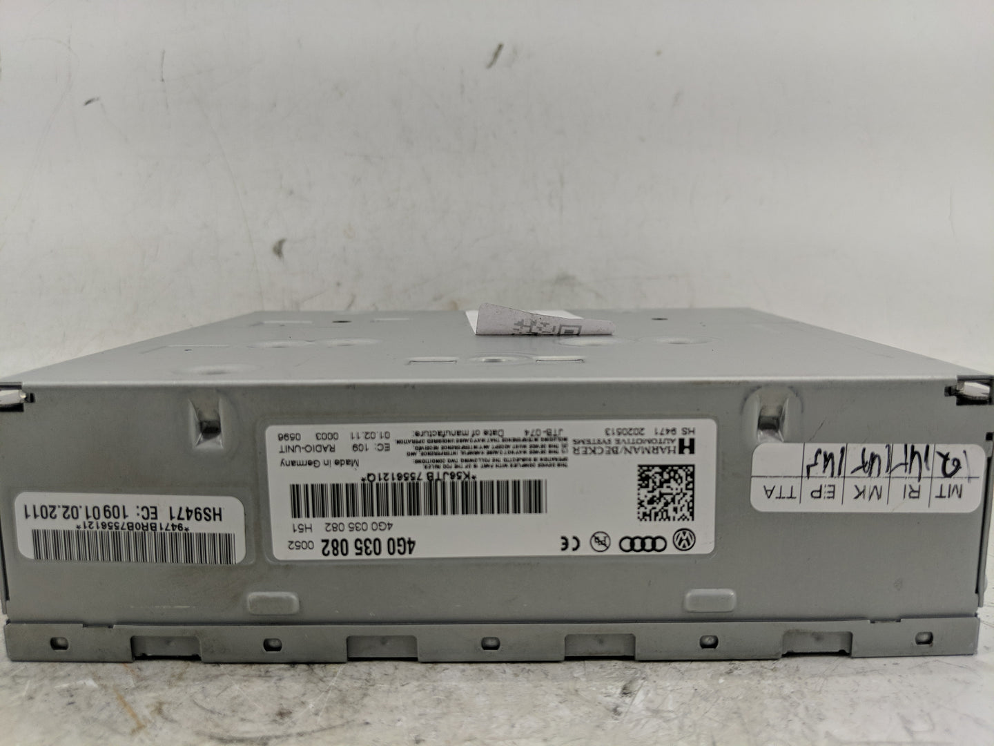 2011-2017 Audi Q5 Radio AM FM Cd Player Receiver Replacement P/N:4G0 035 082 Fits Fits 2011 2012 2013 2014 2015 2016 2017 OE