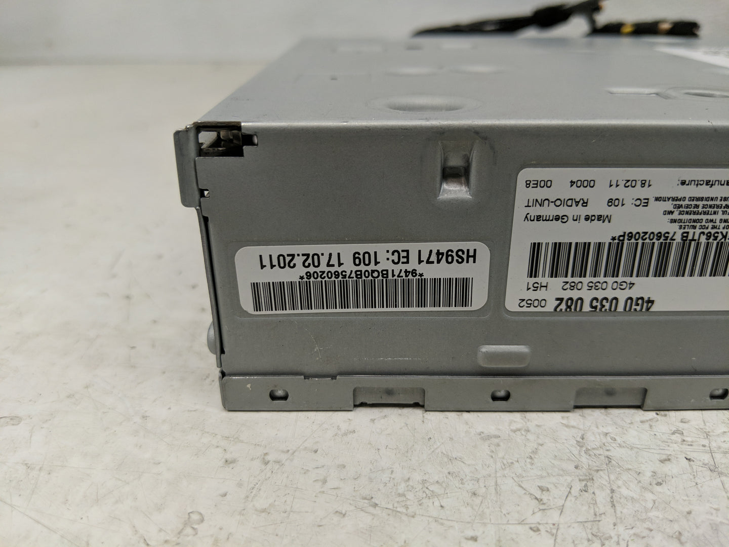 2011-2017 Audi Q5 Radio AM FM Cd Player Receiver Replacement P/N:4G0 035 082 Fits Fits 2010 2011 2012 2013 2014 2015 2016 20