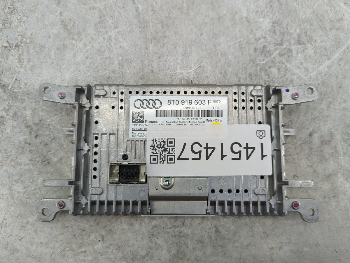 2009-2017 Audi Q5 Information Radio Display Screen 1451457 - Oemusedautoparts1.com