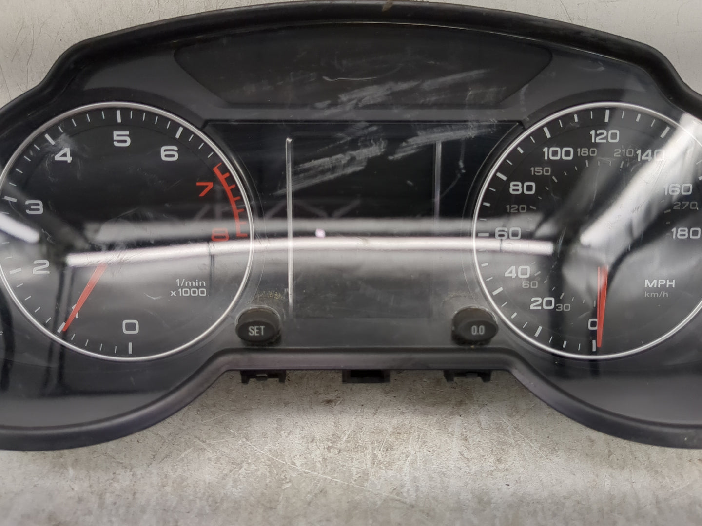 2011-2012 Audi Q5 Instrument Cluster Speedometer Gauges P/N:8R0920981G 503.002.381.305 Miles:99K Fits Fits 2011 2012 OEM Use