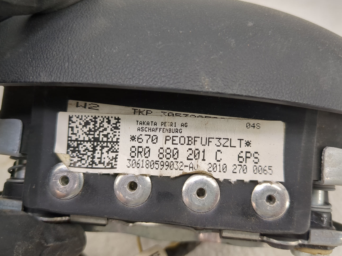 2009-2012 Audi Q5 Air Bag Driver Left Steering Wheel Mounted 1458129 - Oemusedautoparts1.com