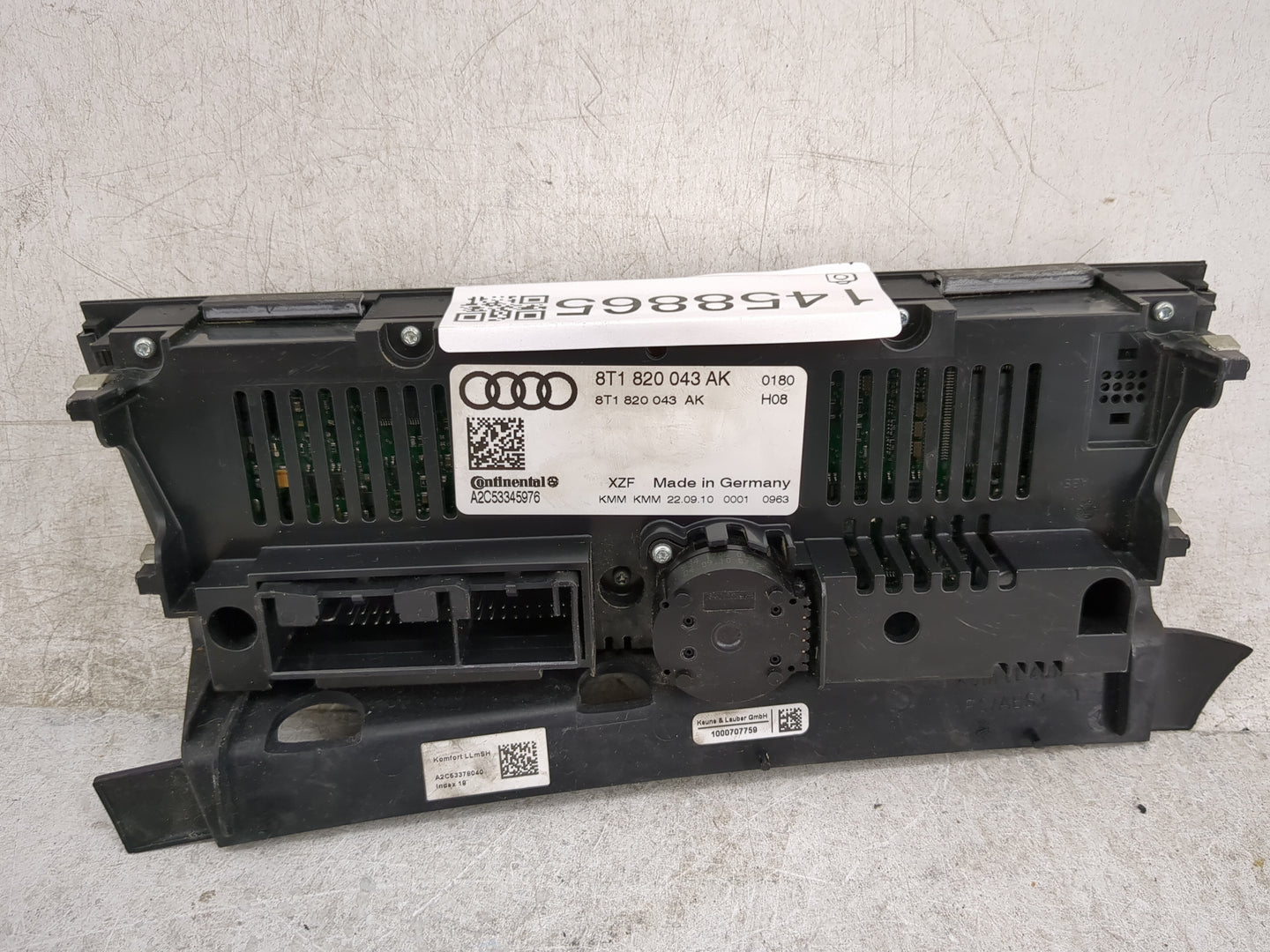 2009-2012 Audi Q5 Climate Control Module Temperature AC/Heater Replacement P/N:8T1 820 043 AK Fits OEM Used Auto Parts - Oem