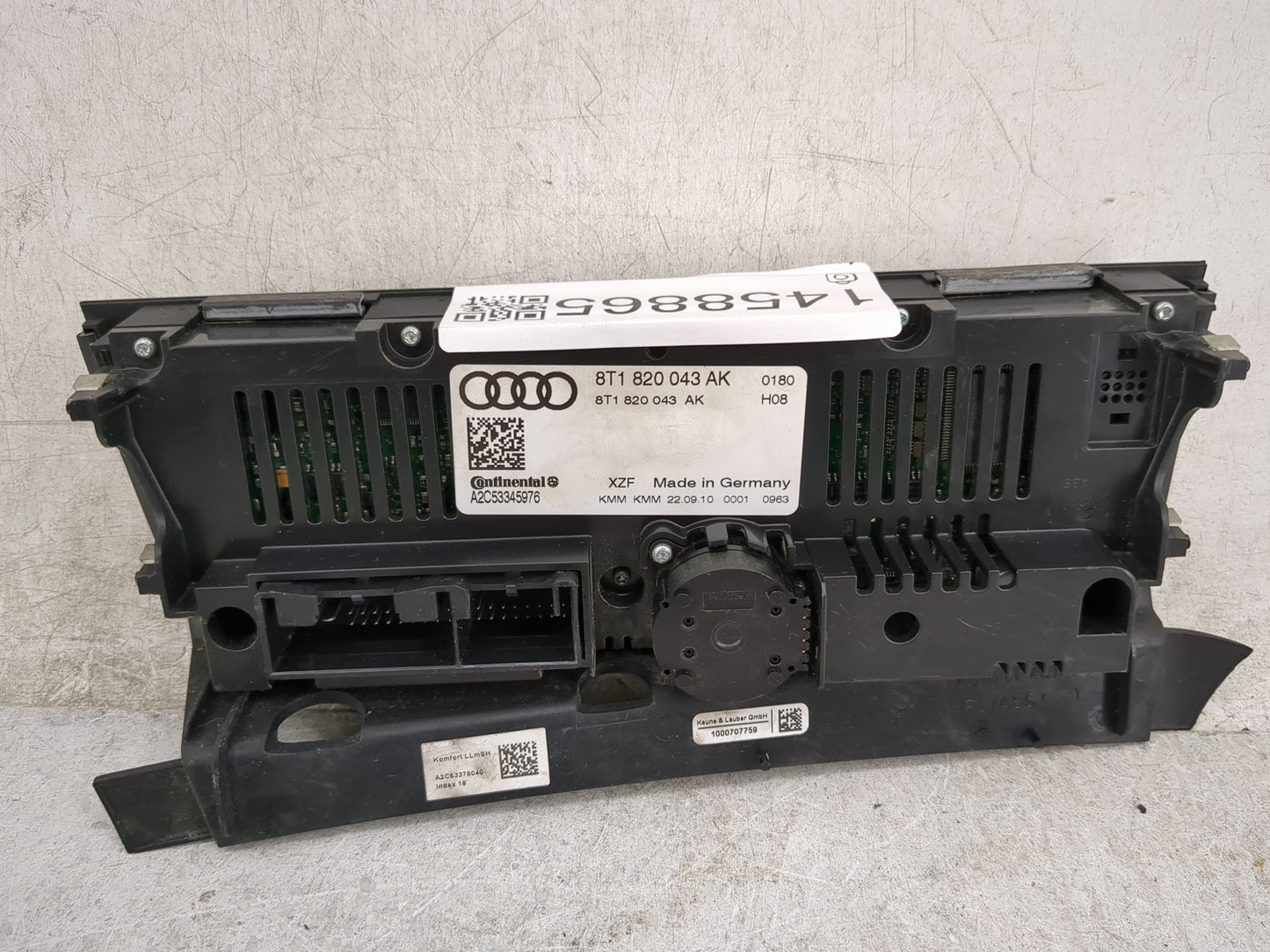 2009-2012 Audi Q5 Climate Control Module Temperature AC/Heater Replacement P/N:8T1 820 043 AK Fits OEM Used Auto Parts - Oem