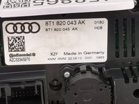 2009-2012 Audi Q5 Climate Control Module Temperature AC/Heater Replacement P/N:8T1 820 043 AK Fits OEM Used Auto Parts - Oem