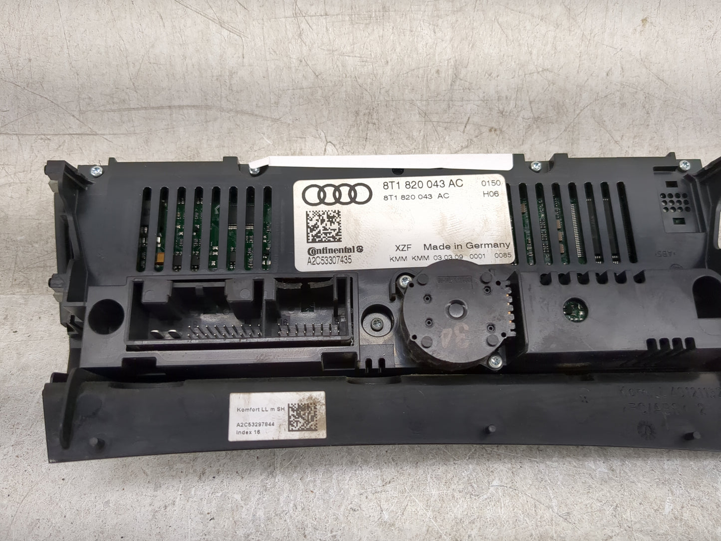 2009-2012 Audi Q5 Climate Control Module Temperature AC/Heater Replacement P/N:8T1 820 043 AC 8T1 820 043 AQ Fits OEM Used A