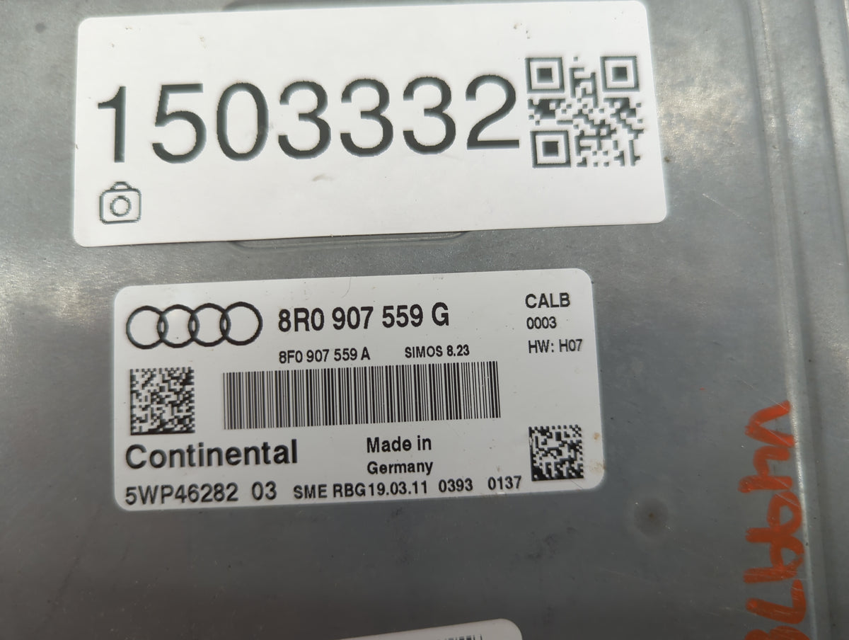 2011-2012 Audi Q5 PCM Engine Control Computer ECU ECM PCU OEM P/N:8R0907559G 8F0907559A, 5WP46282 Fits Fits 2011 2012 OEM Us