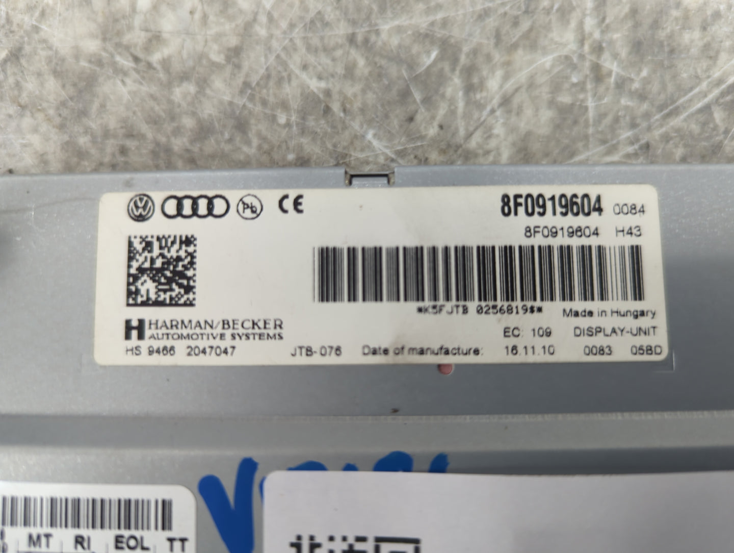 2009-2017 Audi Q5 Information Display Screen 5031526 - Oemusedautoparts1.com