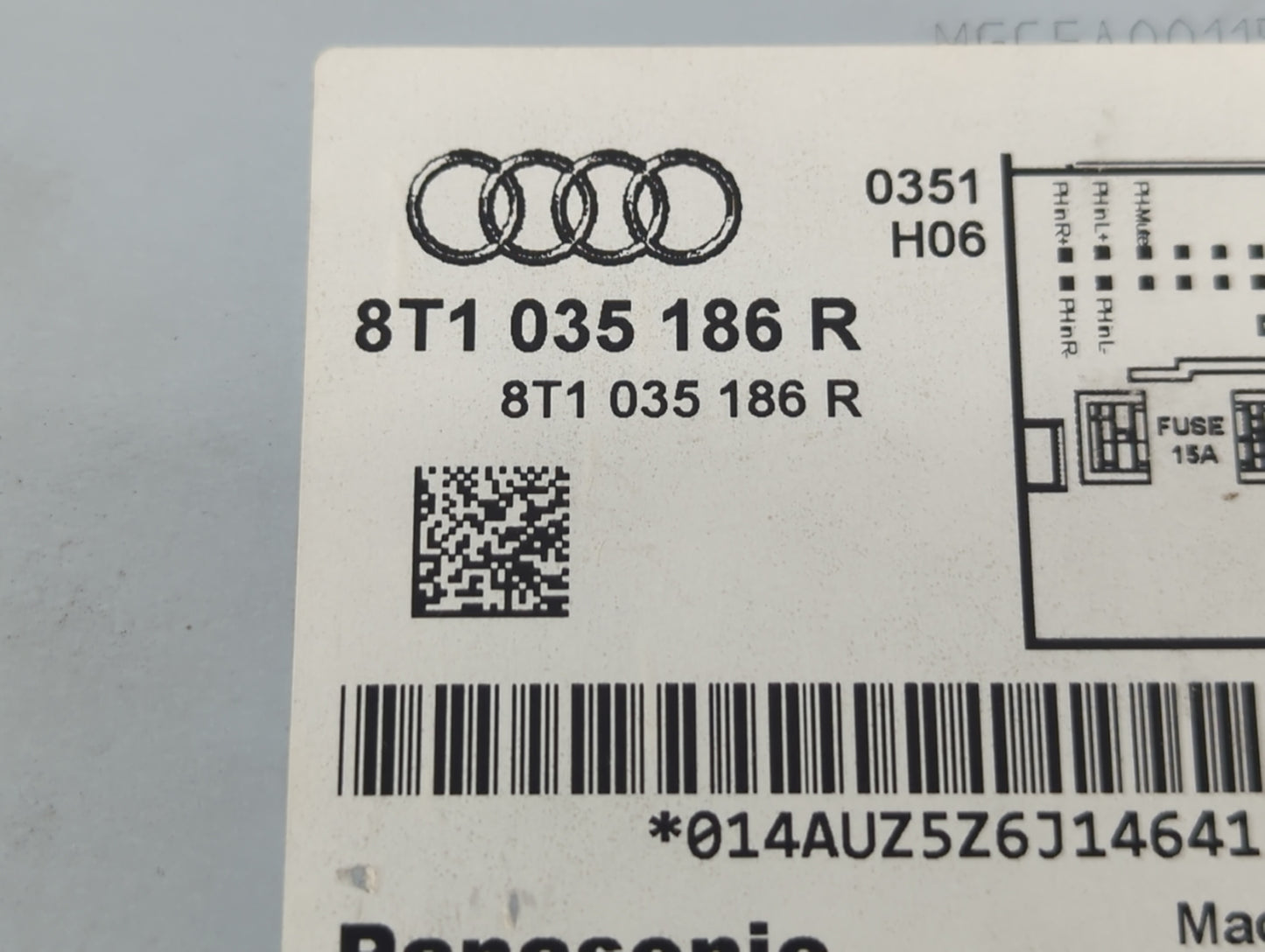 2011-2017 Audi Q5 Radio AM FM Cd Player Receiver Replacement P/N:8T1 035 186 R Fits Fits 2010 2011 2012 2013 2014 2015 2016 