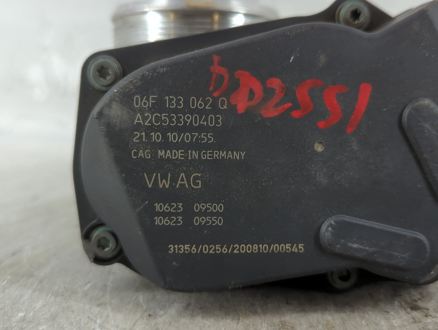 2010-2017 Audi Q5 Throttle Body P/N:A2C53390403 06F 133 062 Q Fits OEM Used Auto Parts - Oemusedautoparts1.com