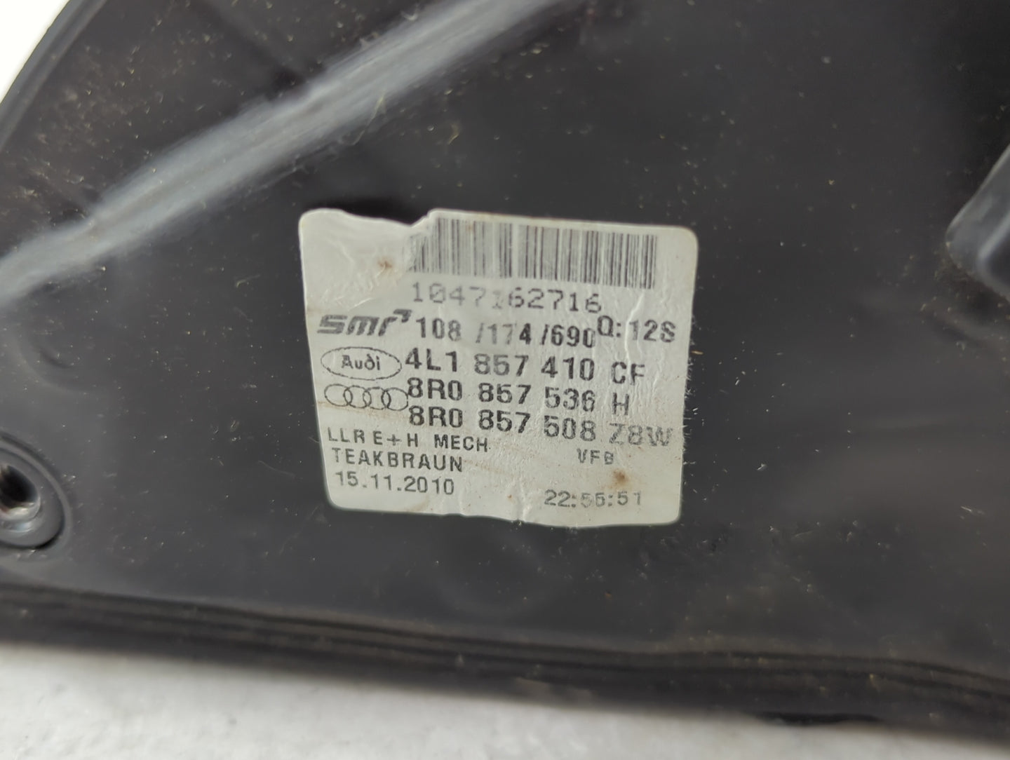 2010-2012 Audi Q7 Passenger Side View Mirror - Right Door Mirror OEM Used - Oemusedautoparts1.com