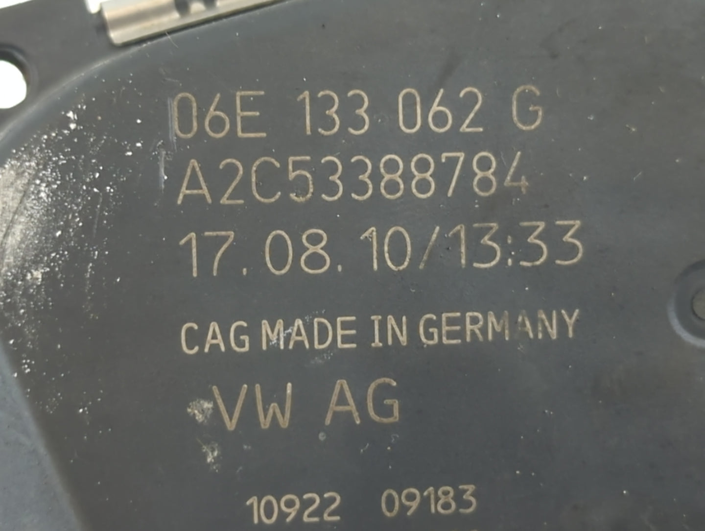 2011-2019 Audi Q7 Throttle Body P/N:06E 133 062 G Fits Fits 2008 2009 2010 2011 2012 2013 2014 2015 2016 2017 2018 2019 OEM 