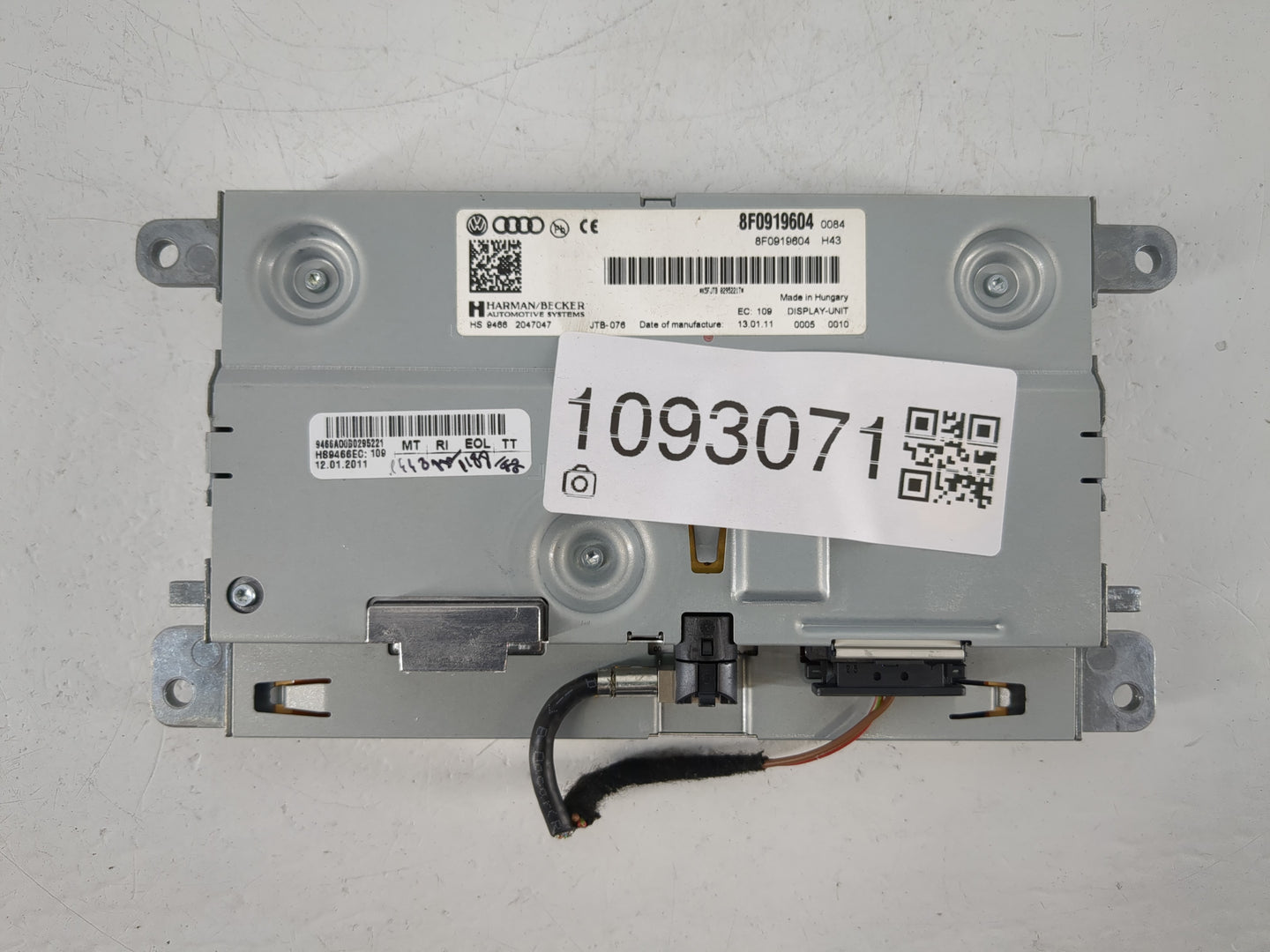 2011 Audi S4 Radio AM FM Cd Player Receiver Replacement P/N:8F0919604 Fits Fits 2006 OEM Used Auto Parts - Oemusedautoparts1