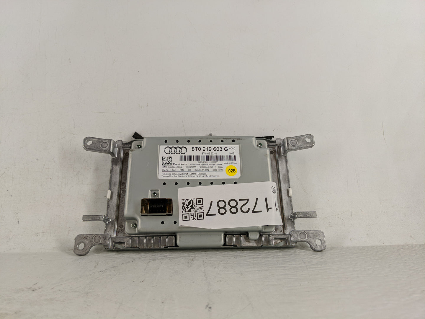 2011 Audi S4 Radio AM FM Cd Player Receiver Replacement P/N:8F0919604 Fits Fits 2006 OEM Used Auto Parts - Oemusedautoparts1