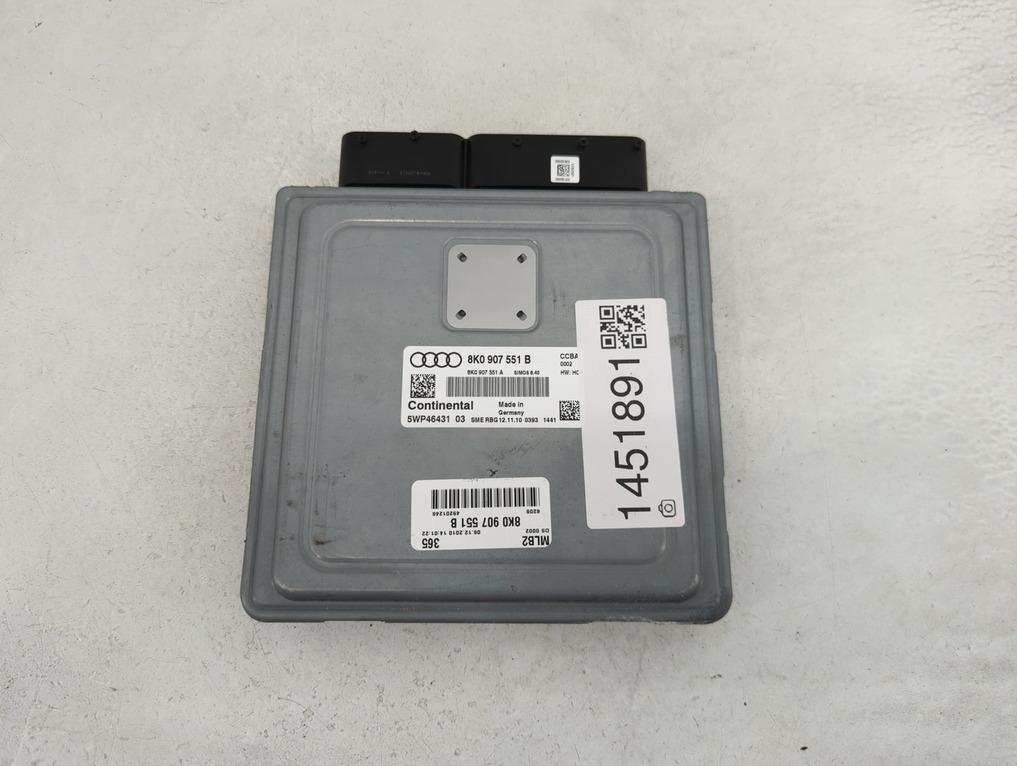 2011 Audi S4 PCM Engine Control Computer ECU ECM PCU OEM P/N:5WP46431 8K0 907 551 B Fits OEM Used Auto Parts - Oemusedautopa