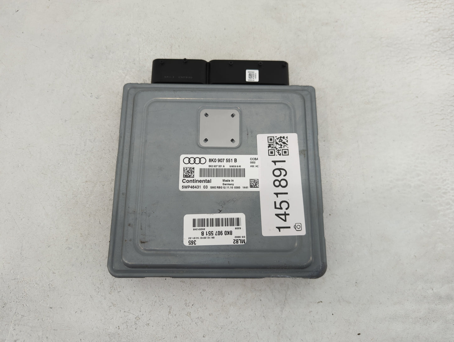 2011 Audi S4 PCM Engine Control Computer ECU ECM PCU OEM P/N:5WP46431 8K0 907 551 B Fits OEM Used Auto Parts - Oemusedautopa