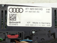2010-2012 Audi S4 Climate Control Module Temperature AC/Heater Replacement P/N:8T1 820 043 AQ Fits OEM Used Auto Parts - Oem
