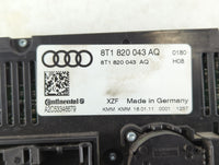 2010-2012 Audi S4 Climate Control Module Temperature AC/Heater Replacement P/N:8T1 820 043 AQ Fits OEM Used Auto Parts - Oem