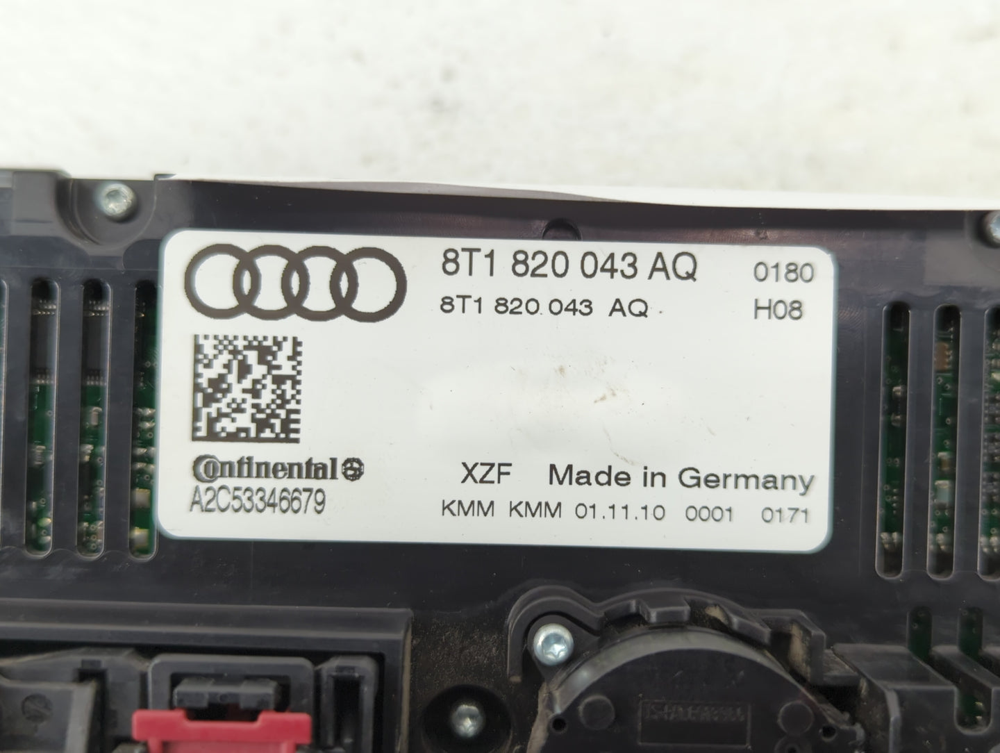 2008-2013 Audi S5 Climate Control Module Temperature AC/Heater Replacement P/N:8T1 820 043 AA 8T1 820 043 AK Fits OEM Used A