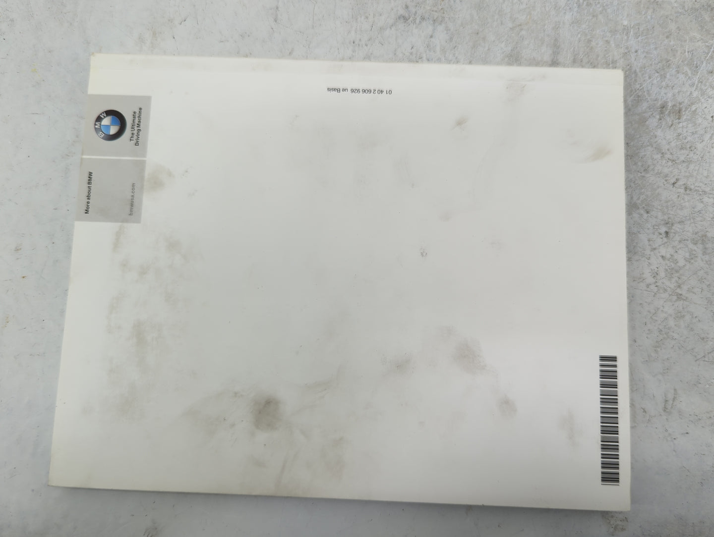 2011 Bmw 3-Series Owners Manual Book Guide P/N:01402606926 SD92-396 OEM Used Auto Parts - Oemusedautoparts1.com