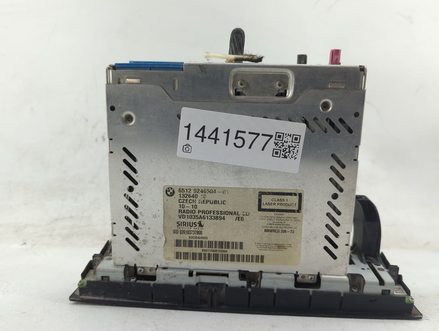 2010-2013 Bmw 328 Radio AM FM Cd Player Receiver Replacement P/N:9246504-01 VD1035A6133894 Fits OEM Used Auto Parts - Oemuse