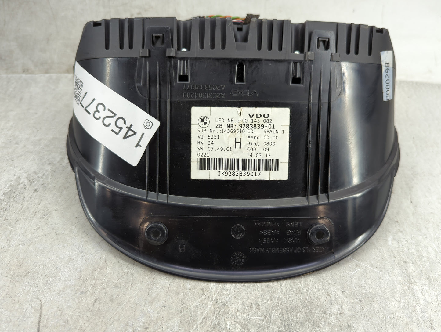 2011-2013 Bmw 328 Instrument Cluster Speedometer Gauges P/N:9242370-01 A2C 534 185 09, 14369510 Miles: Fits Fits 2011 2012 2