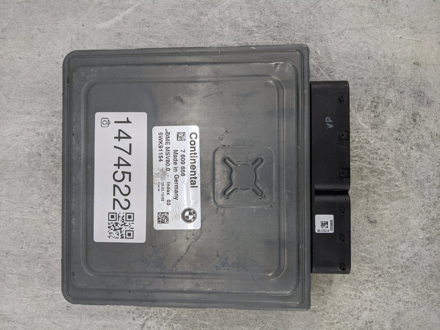 2011-2013 Bmw 328 PCM Engine Control Computer ECU ECM PCU OEM P/N:7609656 5WK91154, DME MSV80.0 Fits Fits 2010 2011 2012 201