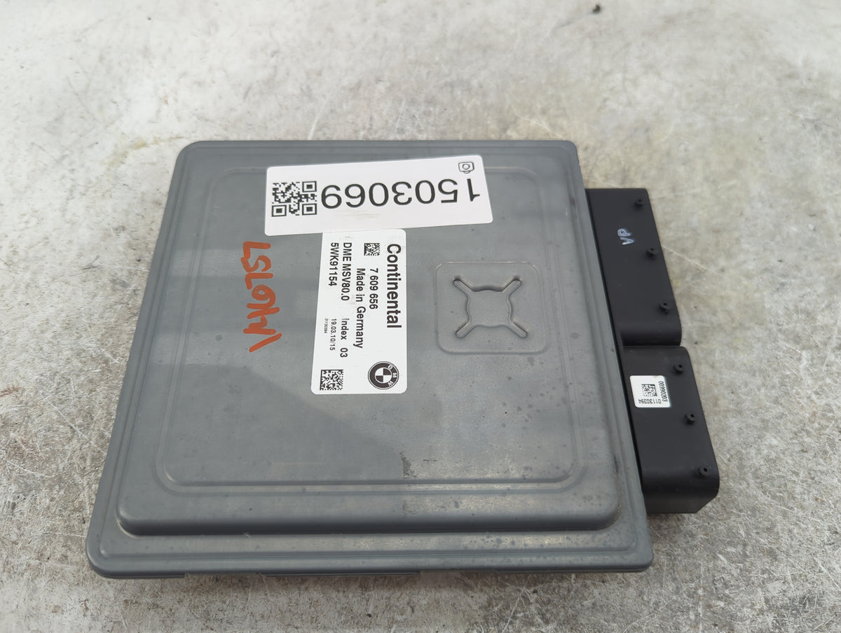 2011-2013 Bmw 328 PCM Engine Control Computer ECU ECM PCU OEM P/N:7609656 DME MSV80.0, 5WK91154 Fits Fits 2010 2011 2012 201
