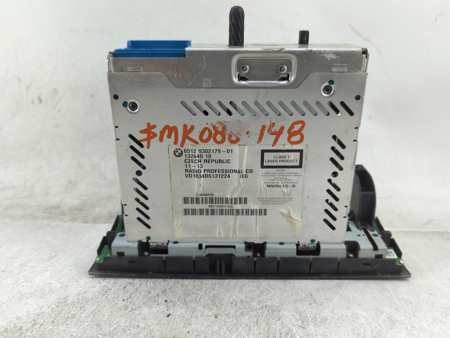 2011-2013 Bmw 328i Radio AM FM Cd Player Receiver Replacement P/N:6512 9302179-01 9302179-01 Fits OEM Used Auto Parts - Oemu