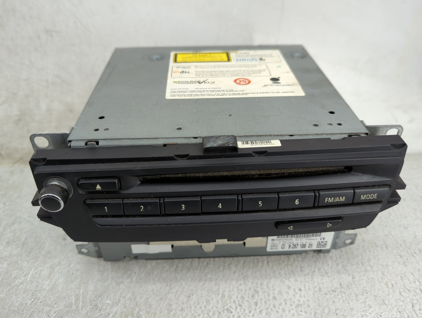 2010-2013 Bmw 328i Radio AM FM Cd Player Receiver Replacement P/N:9257188 Fits Fits 2010 2011 2012 2013 2014 2015 2016 OEM U