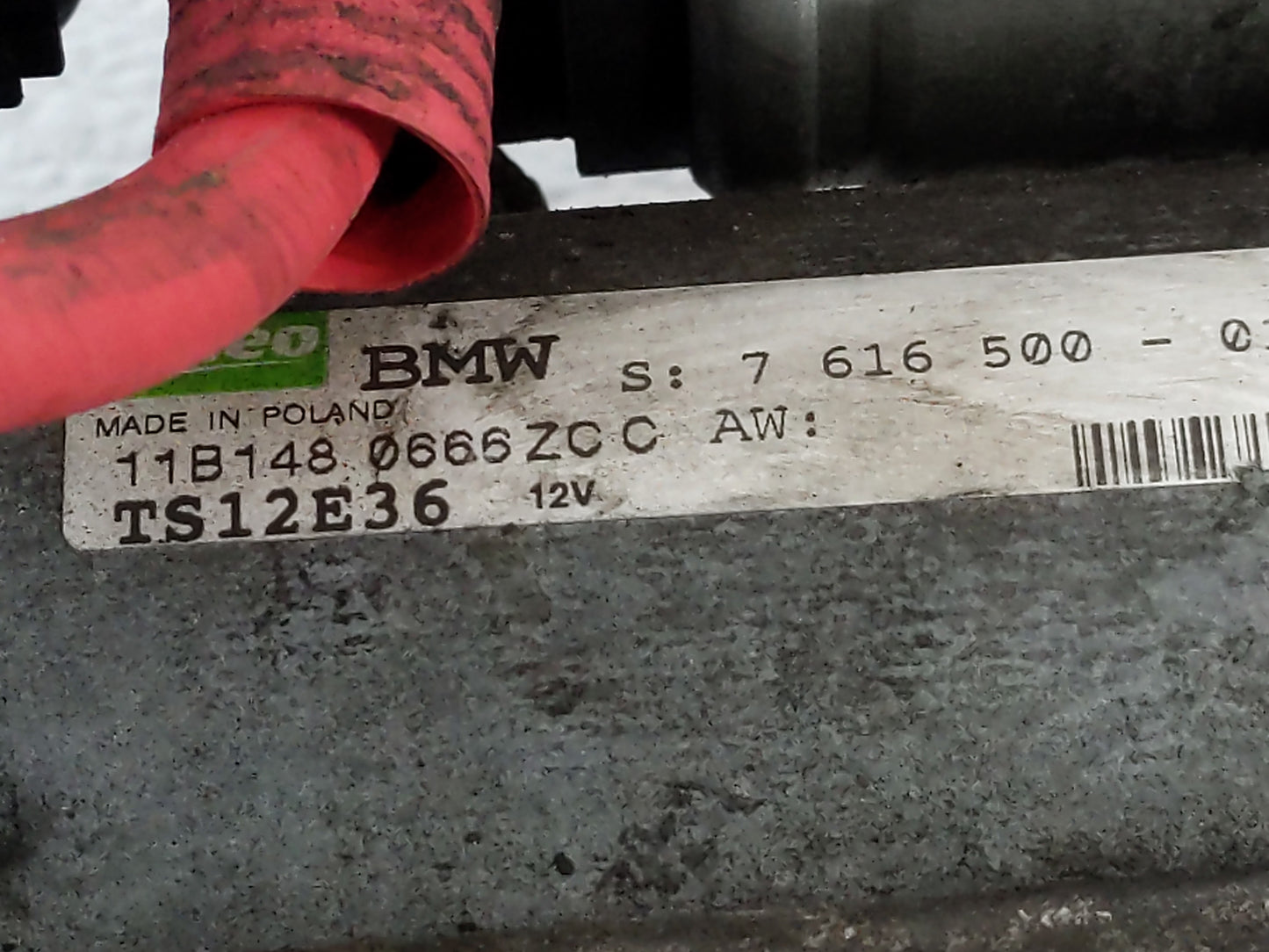 2011-2013 Bmw 328i Car Starter Motor Solenoid OEM P/N:7 616 500 Fits Fits 2011 2012 2013 2014 2015 2016 OEM Used Auto Parts 