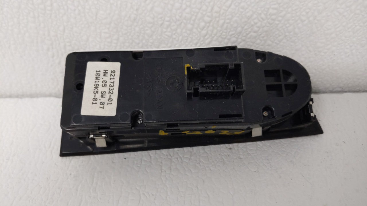 2007-2012 Bmw 328i Master Power Window Switch Replacement Driver Side Left P/N:9132137 9217332 Fits OEM Used Auto Parts - Oe