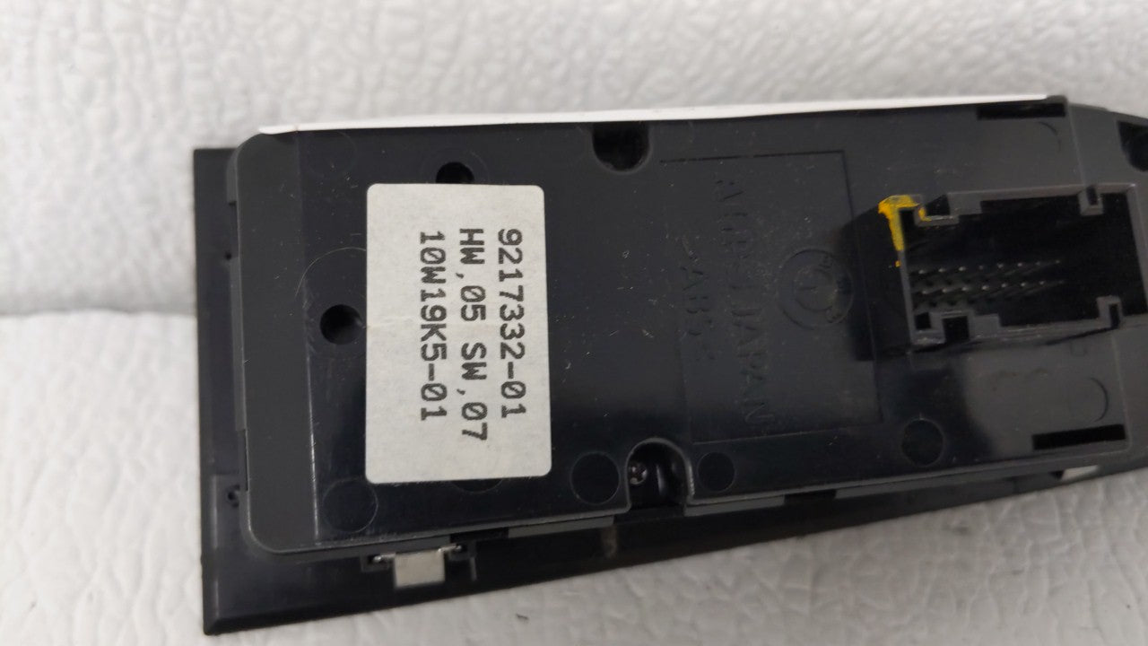 2007-2012 Bmw 328i Master Power Window Switch Replacement Driver Side Left P/N:9132137 9217332 Fits OEM Used Auto Parts - Oe