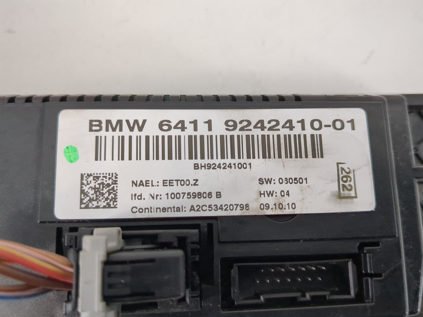 2010-2012 Bmw 328i Climate Control Module Temperature AC/Heater Replacement P/N:BH924241001 6411 9242410-01 Fits OEM Used Au