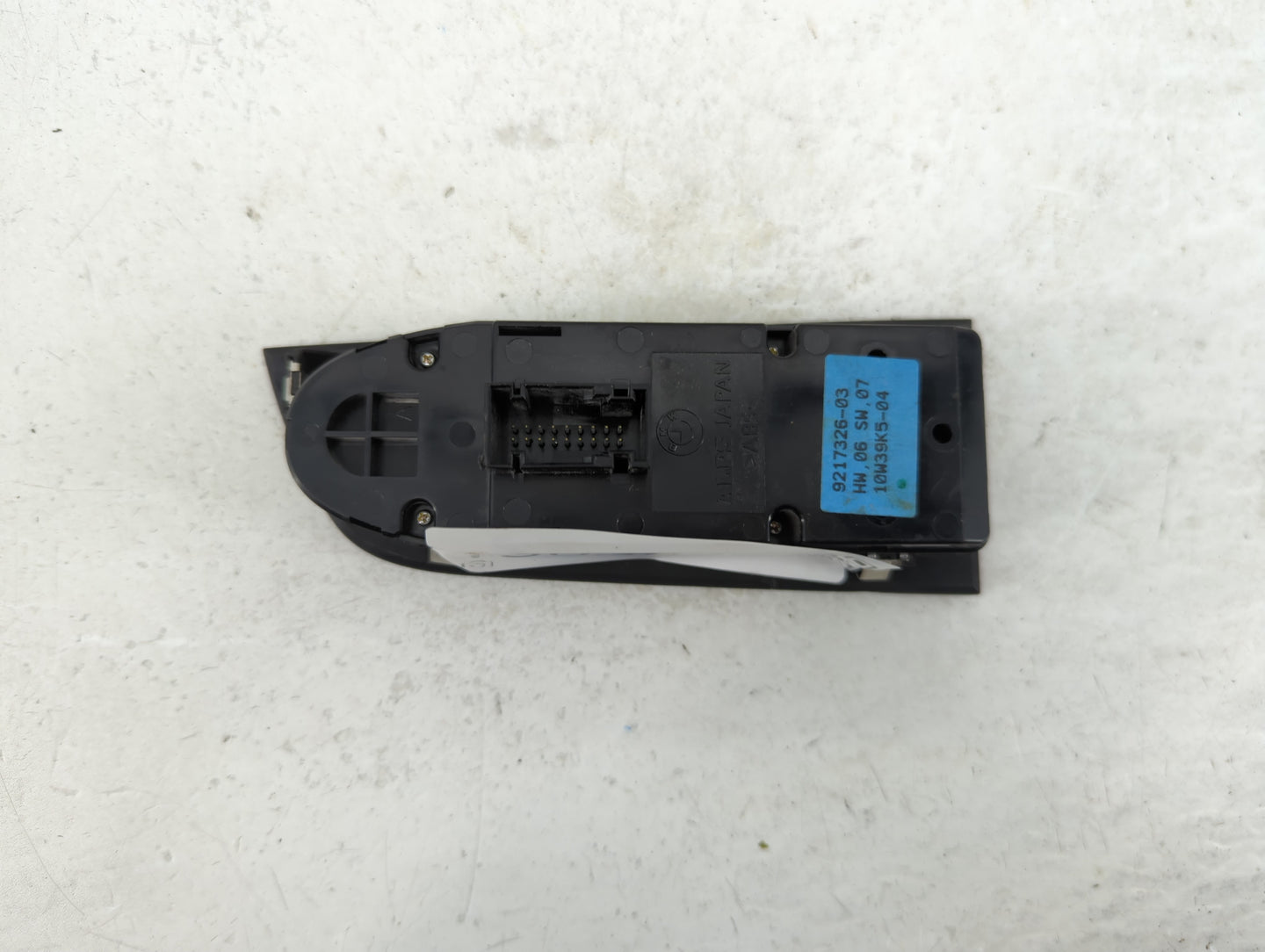 2007-2012 Bmw 328i Master Power Window Switch Replacement Driver Side Left P/N:9217326-03 Fits OEM Used Auto Parts - Oemused