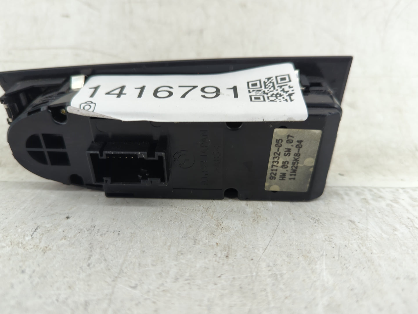 2007-2012 Bmw 328i Master Power Window Switch Replacement Driver Side Left P/N:9217332-05 Fits OEM Used Auto Parts - Oemused