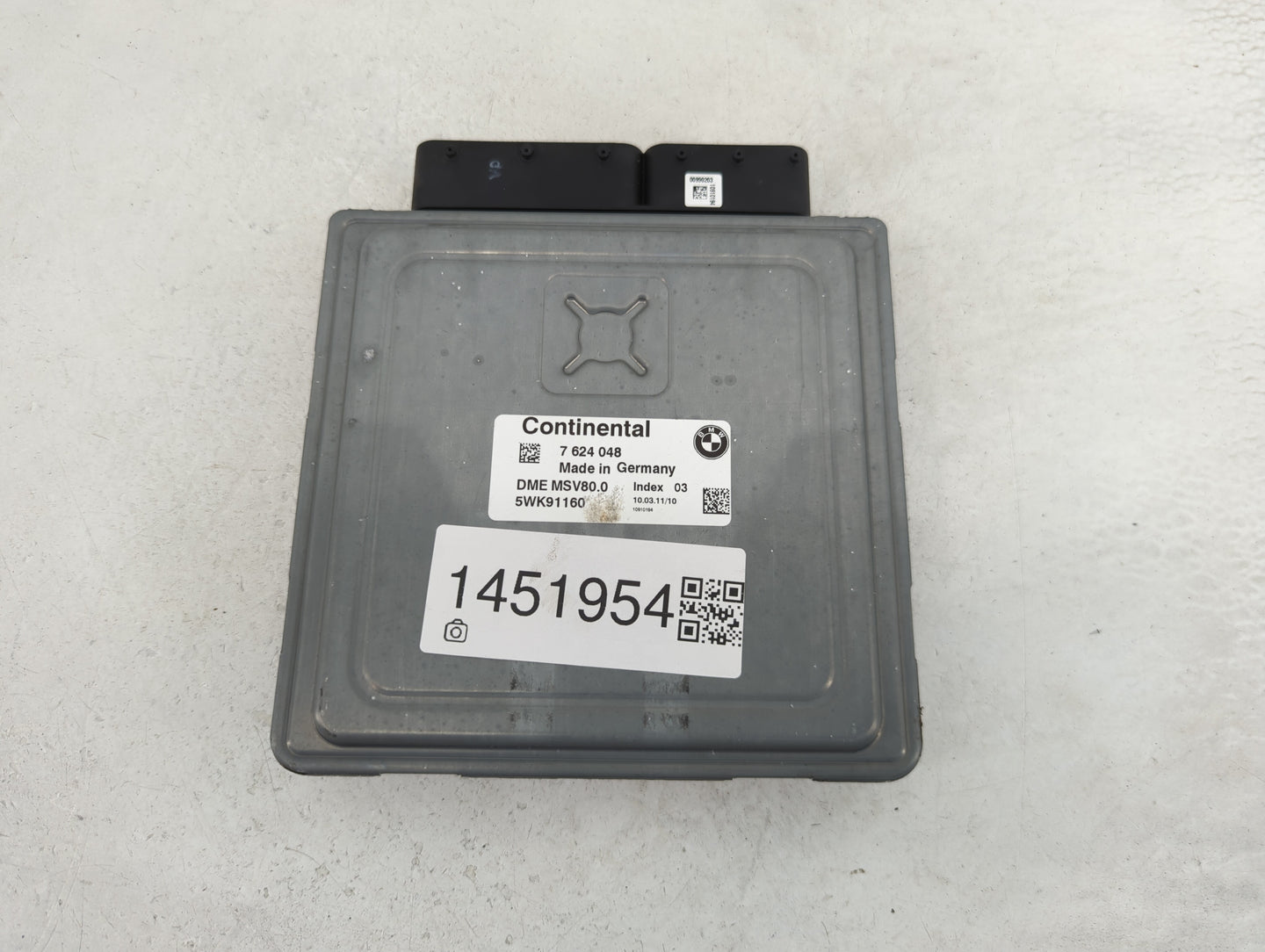 2011-2012 Bmw 328i PCM Engine Control Computer ECU ECM PCU OEM P/N:5WK91160 7 624 048 Fits Fits 2011 2012 2013 OEM Used Auto