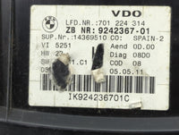 2007-2012 Bmw 328i Instrument Cluster Speedometer Gauges P/N:IK924236701C 9242367-01 Miles: Fits OEM Used Auto Parts - Oemus